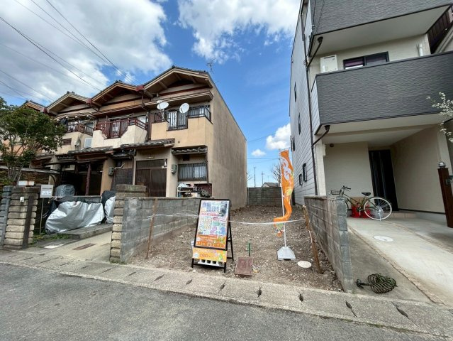 桂上野西町　建築条件無し土地の外観|【現地】