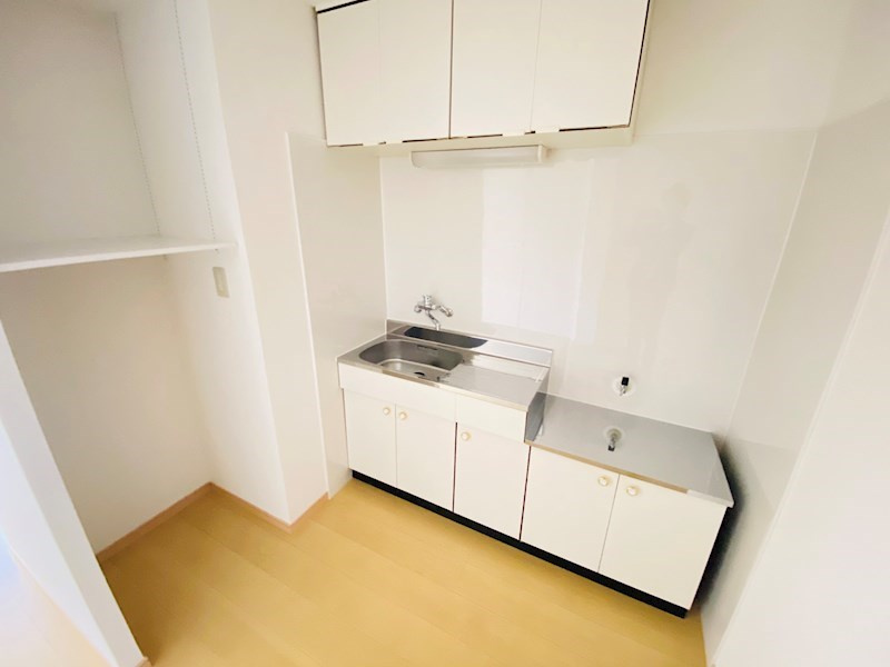 熊本市中央区水前寺６丁目のアパートのキッチン