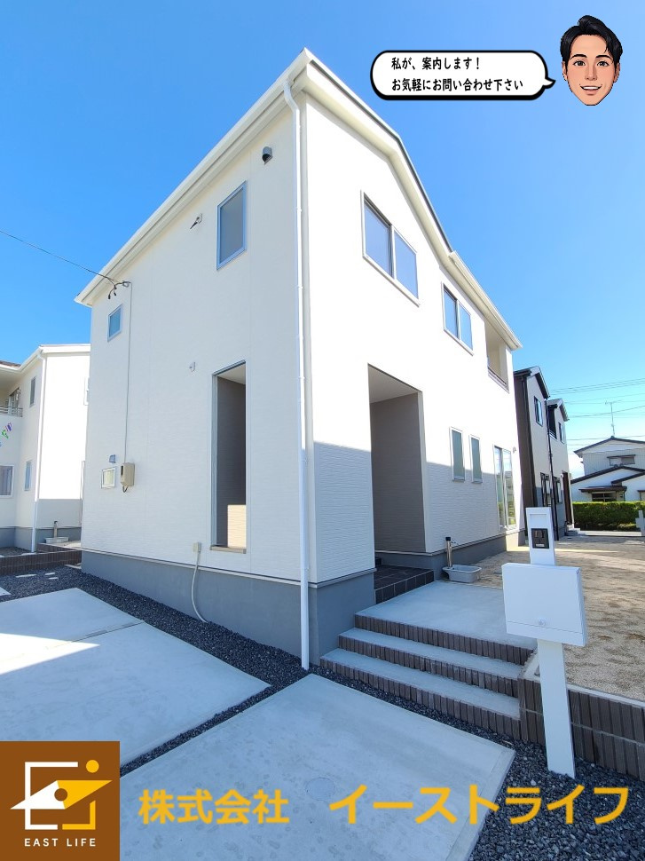 【新築戸建】【長期優良住宅】値下げ！小名浜野田第2の外観|12号棟外観写真　完成しました！（10月撮影）いつでもご案内いたします！（担当：梶田　Tel：080-9052-9009）