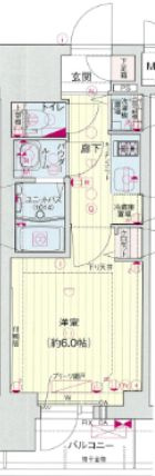 プレサンス松屋町駅前の間取り