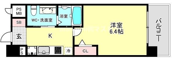 エスリード野田阪神駅前の間取り