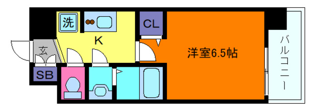 ArtizA王子公園D.Cの間取り