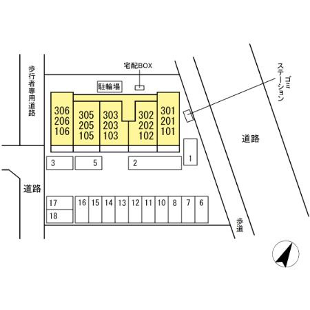 D-square牟呂町の区画図