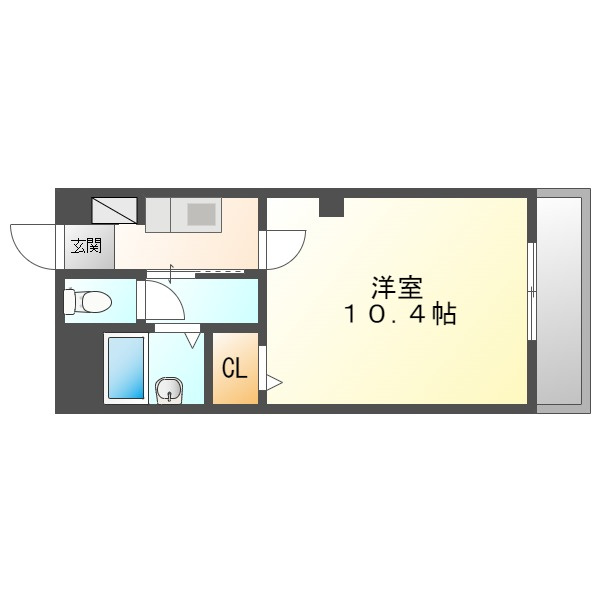 さぼうる住吉の間取り