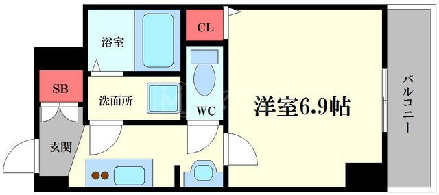 トレヴァンス梅田の間取り