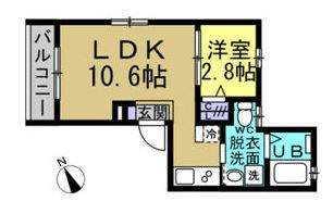 半田市船入町一棟アパートの間取り|Aタイプ