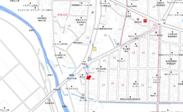 【地図】 | 売土地：甲斐元町