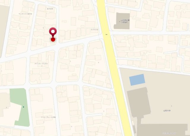 【売地】山形市あずま町の地図