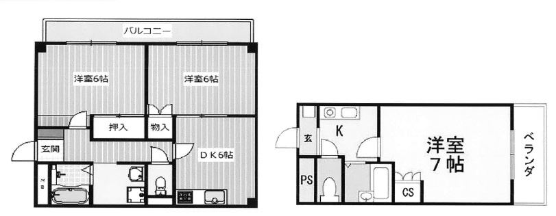 高槻市如是町の一棟マンションの間取り
