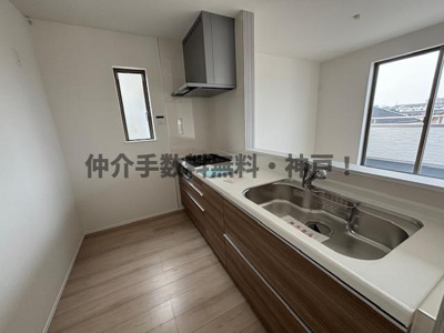 【キッチン】 | 明石市東朝霧丘　新築戸建　仲介手数料無料！ | お料理しやすいキッチンです