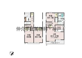 【間取り】 | 明石市東朝霧丘　新築戸建　仲介手数料無料！ | 明石市東朝霧丘　新築　仲介手数料無料！