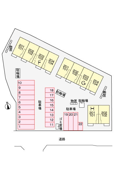 チェリー　ミル　Ｇの駐車場|駐車場