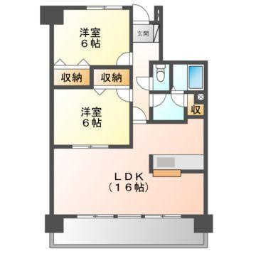 クレール新屋敷の間取り