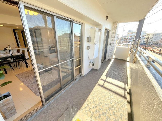 レクセルプライム昭島　のバルコニー|2025年1月撮影