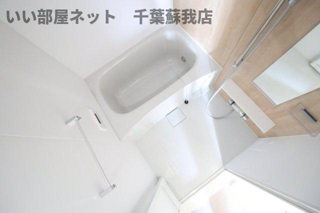 （仮称）五井アパートの浴室|落ち着いた空間のお風呂です