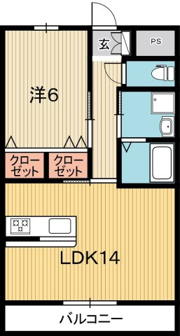 クレドール南川添の間取り