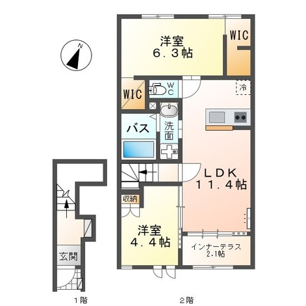 indigoblueの間取り|使い勝手の良い間取りです♪