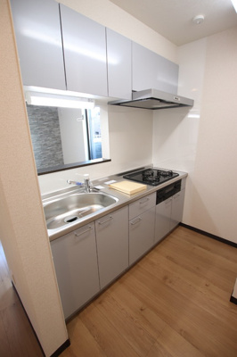 3口ガスコンロのシステムキッチン