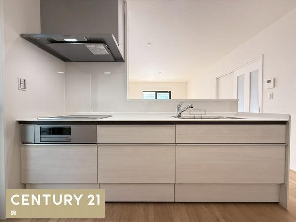 海南市船尾の新築一戸建のキッチン