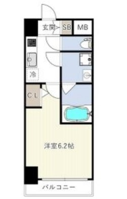 エスリードレジデンス東三国デュオの間取り
