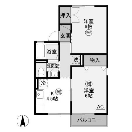 【間取り】 | ヴェルコートＢ