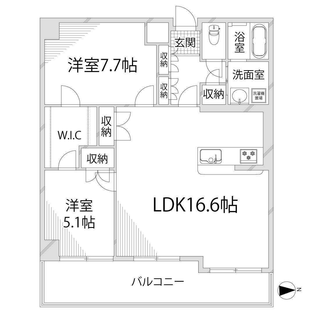 キャッスルコート御立の間取り
