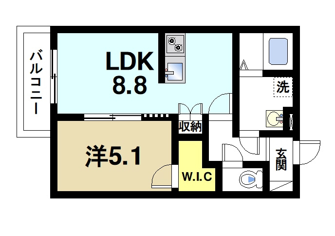 ジーメゾン大和郡山ラシードの間取り