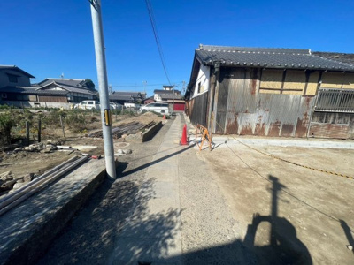 【前面道路含む現地写真】 | プレイワークレジデンス【千原町1丁目/全５区画】Ⅰ号地・土地分譲・泉大津市千原町1丁目 | 前面道路含む現地写真です