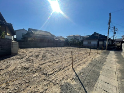 【前面道路含む現地写真】 | プレイワークレジデンス【千原町1丁目/全５区画】Ⅰ号地・土地分譲・泉大津市千原町1丁目 | 前面道路含む現地写真です
