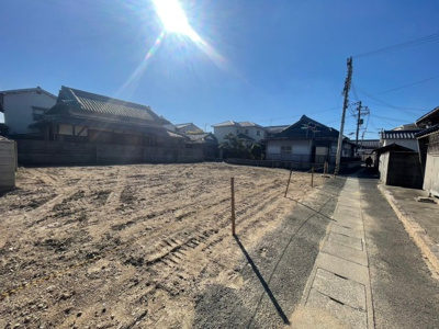 【前面道路含む現地写真】 | プレイワークレジデンス【千原町1丁目/全５区画】Ⅰ号地・土地分譲・泉大津市千原町1丁目 | 前面道路含む現地写真です