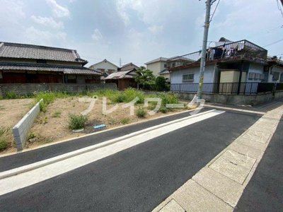 【前面道路含む現地写真】 | プレイワークレジデンス【千原町1丁目/全５区画】Ⅴ号地・土地分譲・泉大津市千原町1丁目 | 前面道路含む現地写真です