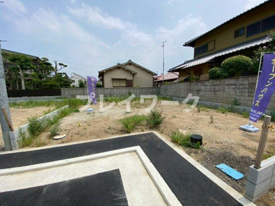 【前面道路含む現地写真】 | プレイワークレジデンス【千原町1丁目/全５区画】Ⅴ号地・土地分譲・泉大津市千原町1丁目 | 前面道路含む現地写真です