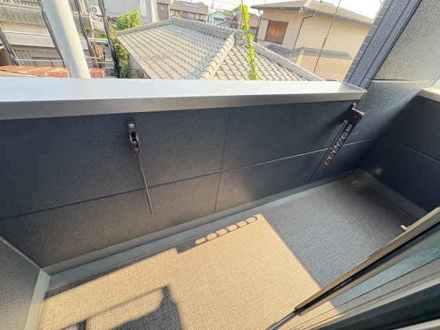 播磨町宮西新築アパートのバルコニー