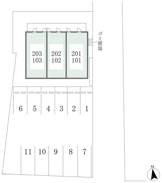 カーサグランデの区画図