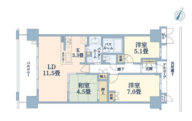 【間取り】 | ザ・ウエステージ大阪