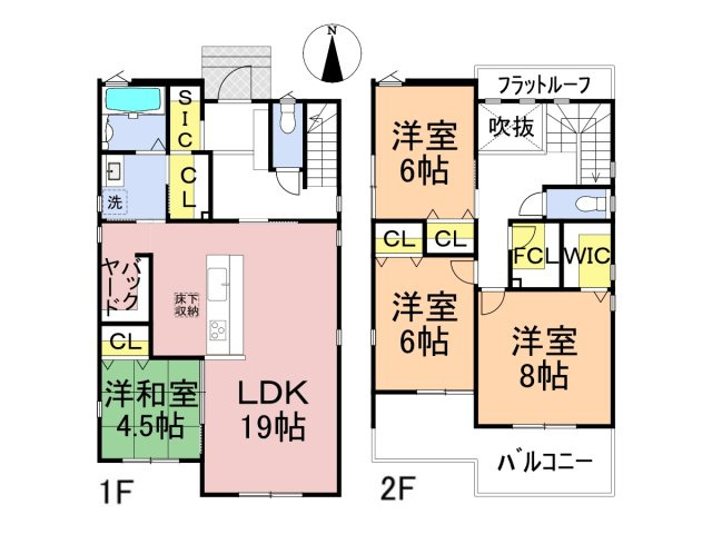 タマタウン　岐阜市上土居第６　全２区画分譲の間取り|■２号棟　■ヤマダ不動産　株式会社リライフ　岐阜店　■夢のマイホーム購入をフルサポートします！