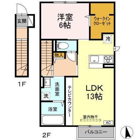 D-ROOM大館町の間取り