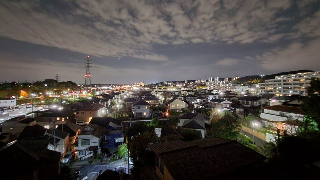 バルコニーからの夜景は素敵ですね！