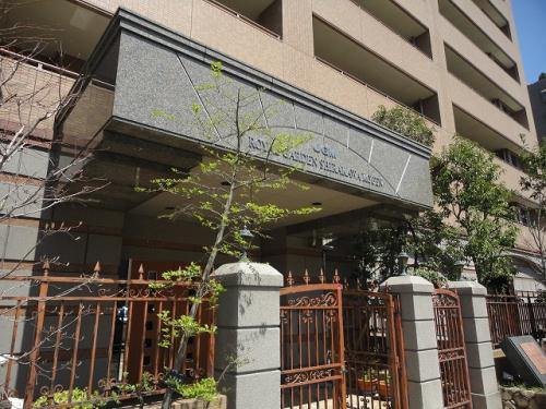 熊本市中央区南千反畑町の賃貸マンションのエントランス