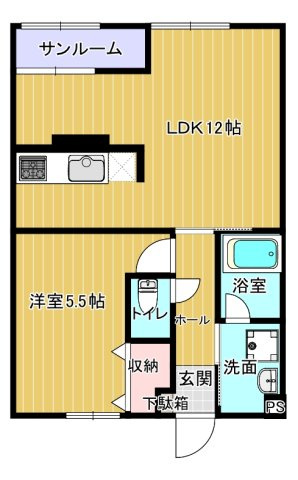 ハイツオウルの間取り
