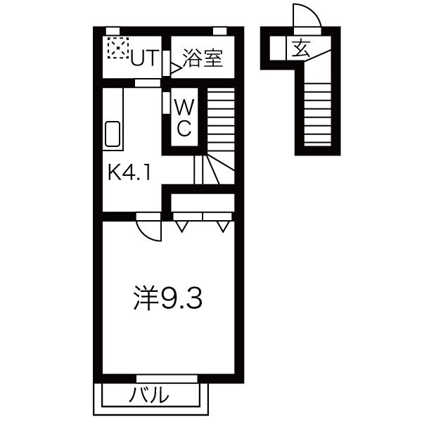 MEZY南仙北の間取り