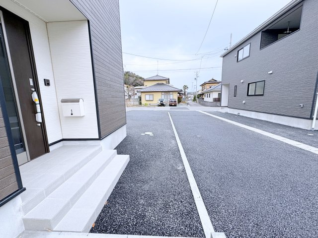 新築戸建・建売　いわき市四倉町第15　Cradle Gaeden　全9棟の外観|■南西から撮影
