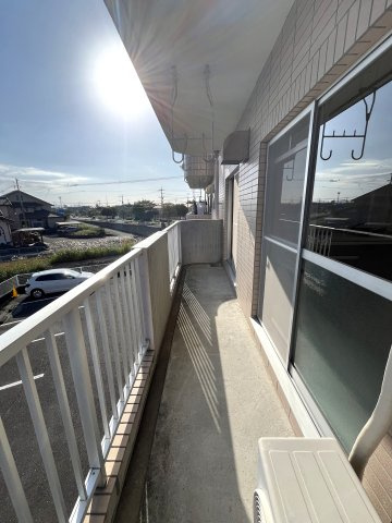 ドリームシティマンションのバルコニー