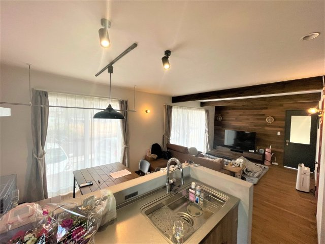 石岡市柿沼注文住宅の居間・リビング