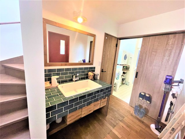 石岡市柿沼注文住宅の洗面所