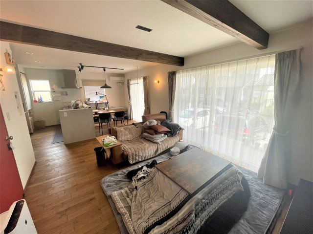 石岡市柿沼注文住宅の居間・リビング