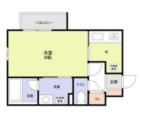 東大阪市小阪２丁目のハイツの間取り