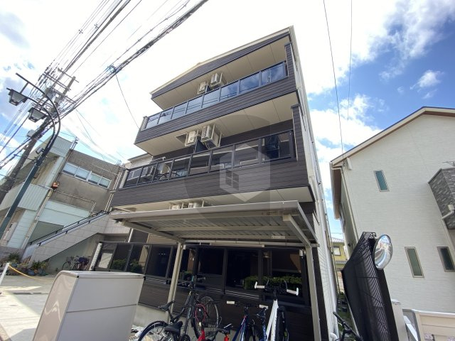 東大阪市岩田町５丁目のアパートの外観