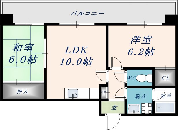 クラージュ・アイの間取り