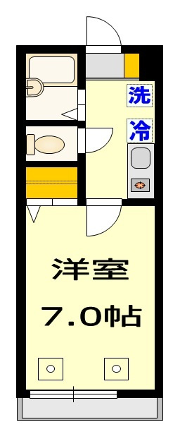 ＳＡＫＵＲＡハイムの間取り|★洋室７帖★